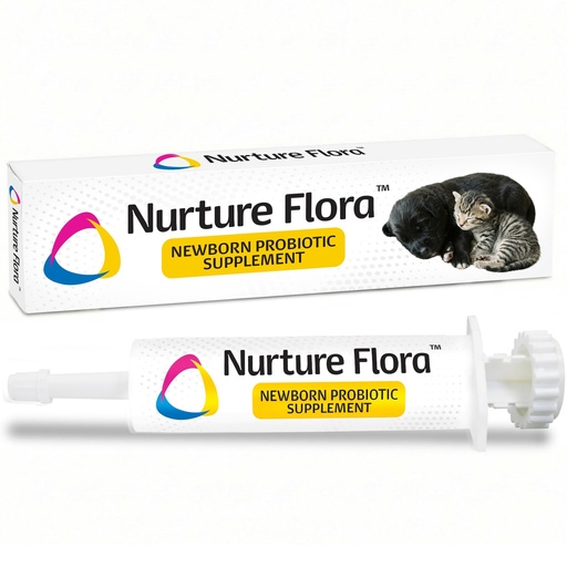 [BRSRMAI7B4PRODTO] Revival Animal Health Breeder's Edge Nurture Flora for Puppies & Kittens | Colostrum Supplement for Puppies & Kittens | Protein & Vitamins & Minerals | Easy to Digest | 30ml Easy to Administer