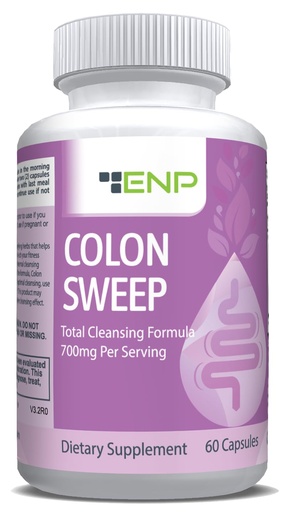 [BRSRAAQHAQFQ4FIZ] ENP Colon Sweep | 15 Day Colon Cleanse with Psyllium Husk, Cascara Sagrada, and Bentonite, 60ct
