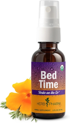 [BRSWGZQ6DF4GM3A4] Herb Pharm Herbs on The Go Portable Spray, Temps du lit 1 Fl Oz