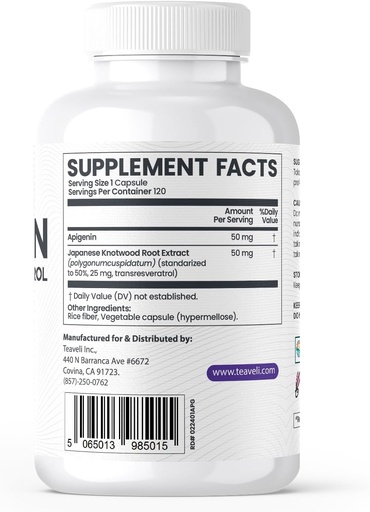 [BRSRAZITCQPRAAIV] Teaveli Citicoline with Apigenin Bundle