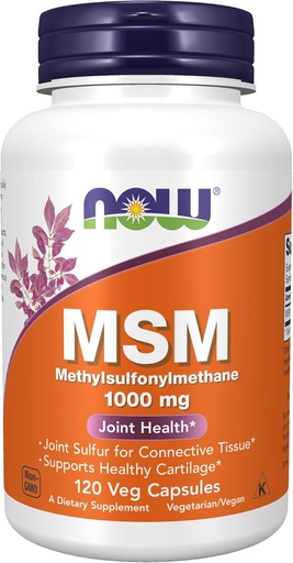 [BRSWIYQTPMJR6DQ5] NOW Foods Supplements, MSM (Methylsulfonylmethane) 1,000 mg, Joint Health*, 120 Veg Capsules