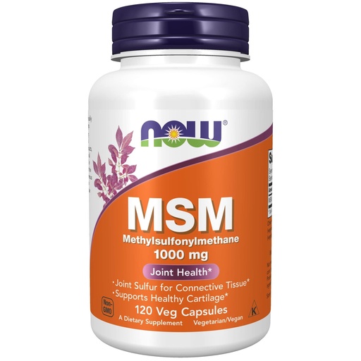 [BRSWIYQTPMJR6DQ5] NOW Foods Supplements, MSM (Methylsulfonylmethane) 1,000 mg, Joint Health*, 120 Veg Capsules