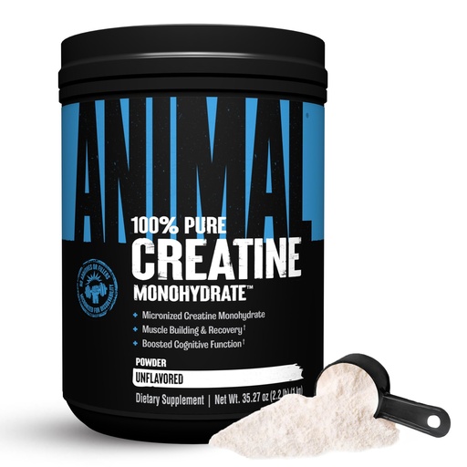 [BRSRMGQFBYPBGDQZ] Animal Creatine Monohydrate Powder - Micronized Creatine for Women and Men, Supports Muscle Growth, Strength, Endurance, Recovery and ATP Production, Gym & Workout Supplements - Unflavored, 1kg