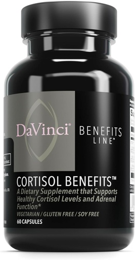 [BRSWYCY2OF5ROGTB] DaVinci Labs Cortisol 이점 - 건강한 Cortisol 수준 및 Adrenal 건강을 지원하기 위하여 규정식 보충교재 - Ashwagandha 추출물과 더불어, Rhodiola Rosea 뿌리 및 더 많은 것 - 글루텐 자유로운 -60 채식주의자 캡슐