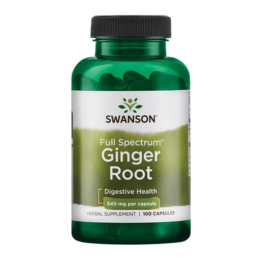 [BRSWIYT7PMOGACY5] Swanson Premium Brand Ginger Root 540 Milligrams 100 Capsules