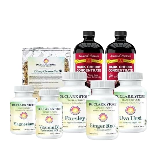[BRSWGZQDBMHBUCY3] Dr. Clark 3 Week Kidney Cleanse - Vegetarian - Plant Based Tapioca Capsules