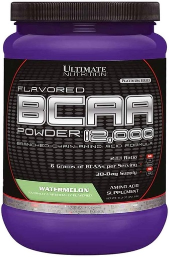 [BRSWGZYDB4MAAYA6] Ultimate Nutrition Flavored BCAA Powder - Caffeine Free with 3g Leucine 1.5g Valine 1.5g Isoleucine - Post Workout Amino Acid Supplement, Grape, 30 Servings