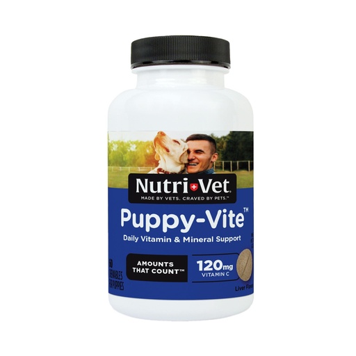 [BRSWIY3RAAHGMDL2] Nutri-Vet Puppy Multivitamin, Daily Dog Vitamin Puppy Health, 60 Chewables | Multivitamin for Dogs, Dog Multivitamins Chewable, Balanced Nutrition, Immune Support, Joint Health, Overall Puppy Health
