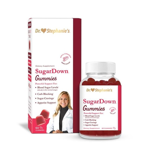 [BRSRMHADCJYGMHTO] Dr. Stephanie’s SugarDown Gummies – Ceylon & Cassia Cinnamon Supplement - 0g Sugar