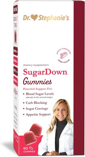 [BRSRMHADCJYGMHTO] Dr. Stephanie’s SugarDown Gummies – Ceylon & Cassia Cinnamon Supplemento - 0g Sugar
