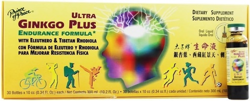 [BRSWIFQYAEHAYYDA] Miera princis - Ultra Ginkgo Plus, 30 fl oz flakoni
