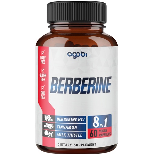 [BRSROY37CNYGEDTJ] Berberine Supplement with Ceylon, Milk Thistle, Turmeric, Elderberry & More - Support Immune, Cardiovascular & Gastrointestinal - 60 Counts for 2 Months