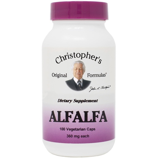 [BRSWIYT3PMMGIFDA] Christopher's Original Formulas Alfalfa Leaves | 100 Vegetarian Capsules | Pure Herbal Single in Vegetable Capsules | Non-GMO & Plant-Based