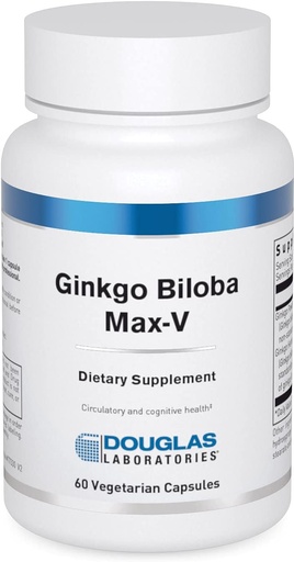 [BRSWIY35DEPQ2ETM] Douglas ラボラトリーズ Ginkgo Biloba Max-V | ヘルシーな循環をサポート | 60 カプセル