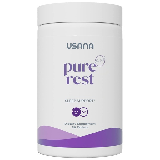 [BRSRMGQFOYPGOF3B] USANA Pure Rest Melatonin Supplement for Sleep Support* – Fast Acting – Sugar Free - 56 Tablets