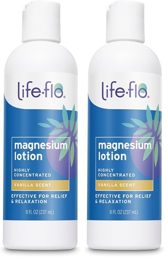 [BRSRMAQ3BZ6GK2Y3] Life-flo Magnesium Lotion, Vanilla Scent - Relief and Relaxation with Magnesium Chloride from The Zechstein Seabed - Dermatologist Tested, Hypoallergenic, 60-Day Guarantee, Not Tested on Animals, 8oz