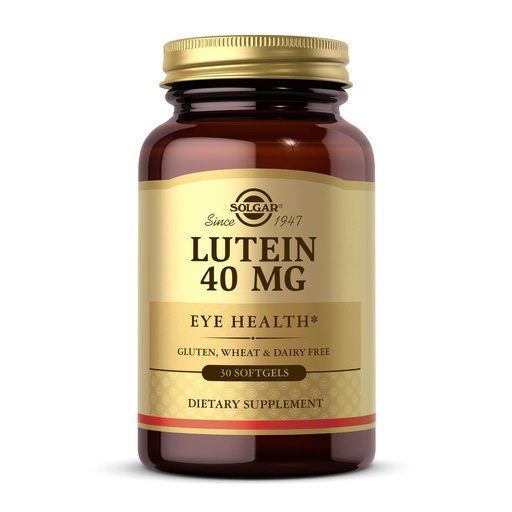 [BRSWIYL2OIJQG3DK] Solgar Lutein 40 mg, 30 Softgels - Supports Eye Health - Helps Filter Out Blue-Light - Contains FloraGLO Lutein - Gluten-Free, Dairy Free - 30 Servings
