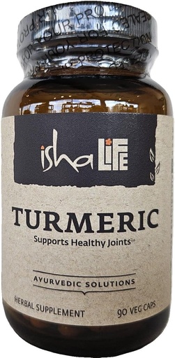 [BRSROAAFDMMQKCLZ] ISHA Turmeric Herbal Supplement 990 mg - 90 vegetáriánus kapszula, nem-GMO, glutén...