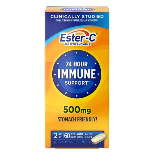 [BRSWIYATARYRAED6] Ester-C Vitamin C, 500mg Tablets, 60-Count Bottles (Pack of 1)