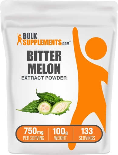 [BRSWKFQDBR7GC3I7] BulkSupplements.com Bitter Melon Extract Powder - Bitter Melon Supplement, Bitter Gourd Extract - 초본 보충, 글루텐 무료, 750mg, 100g (3.5 oz) (팩 1)