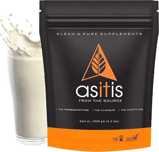 [BRSWYYINDMPGC3A6] AS-IT-is Nutrition Whey Protein Concentrate Natural Raw Form Boosts Recovery and Reduces Muscle Loss No Preservatives Unsweetened and Unflavoured (2 Kg/70.5 Oz)