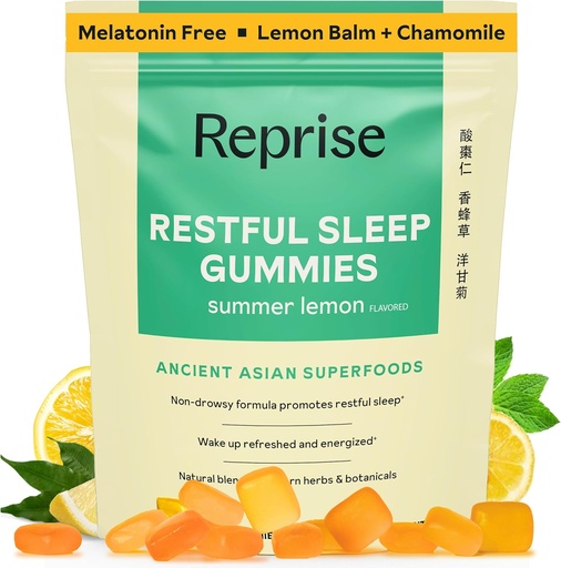 [BRSRAGL6CIDRGCDZ] Melatonin Free Natural Sleep Aid Gummies for Adults | NO Melatonin | Herbal Jujube & Chamomile, Lemon Balm - Deep Sleep Supplement & Relaxation for zzz, 45 Vegan Gummies (45 Gummies (1 Pack))