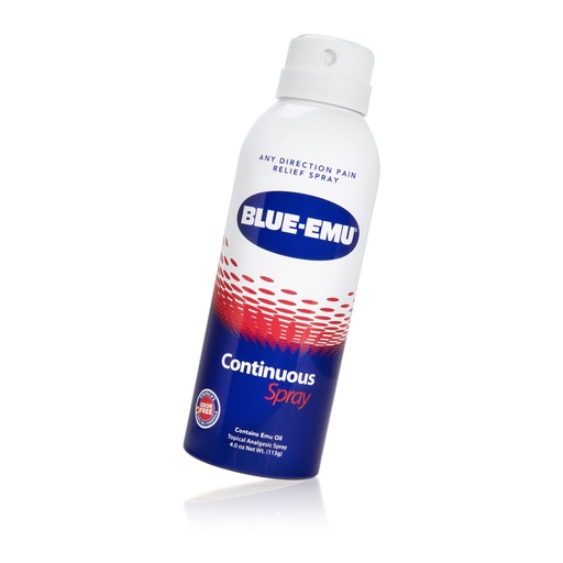 [BRSWIEAPAZ7WEAAZ] BLUE-EMU Continuous Pain Relief Spray for Fast-Acting Joint & Muscle Relief, 4 Oz, 1 Pack