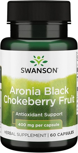 [BRSWIZQTOIFQICLC] Swanson Full Spectrum Aronia (Chokeberry) 400 Milligrams 60 Kapsule