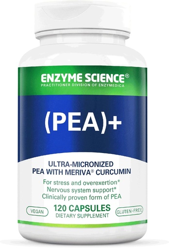 [BRSWYYIZOV7QOFI7] Enzyme Science Pea + Turmeric Curcumin Supplement for Physiological Support Helps Support Nervous, Immune, & Muscular Systems - 120 Capsules