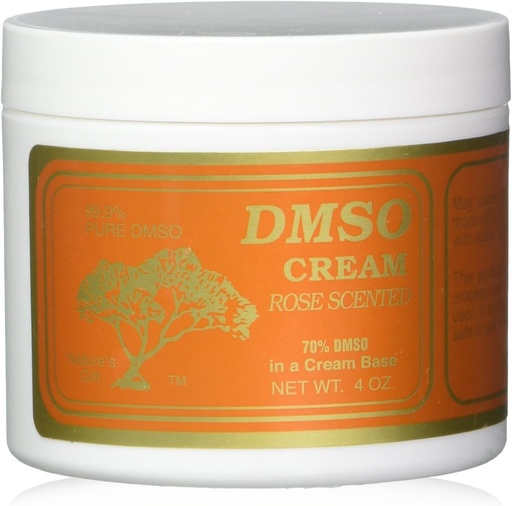 [BRSWIYQTAAPQEEAV] DMSO-crème, rozengeur, 4 Oz