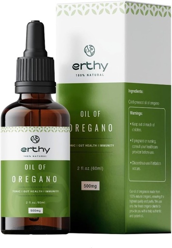 [BRSRA232OJ4AAYL7] Organic Oil of Oregano | 92% Carvacrol | Vegan | Non- GMO| Boost Your Immune System