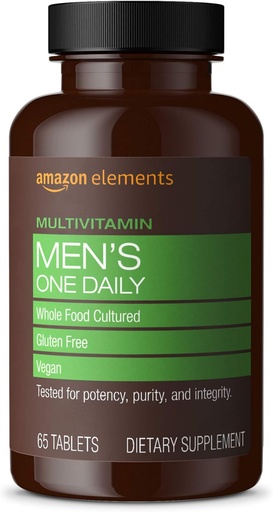 [BRSWGZYNB4CRO3L6] Elements Menbis One Daily Multivitamin, 62% Rescat, Vegan, 65 taules, 2 mes (pot variar)