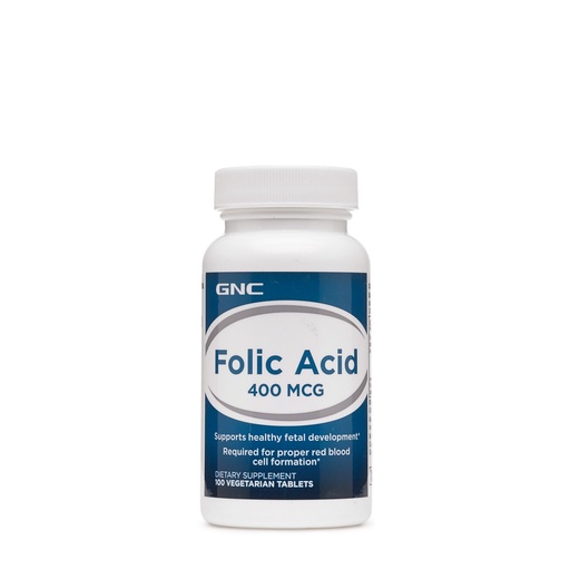 [BRSWIEINCN6GYHLU] GNC Folic Acid 400 mcg (100 Tablets)