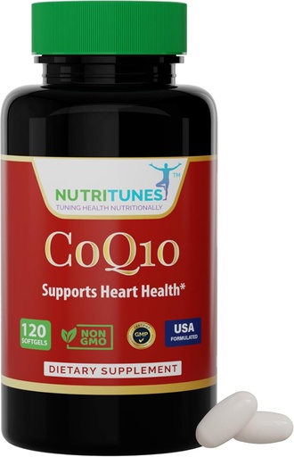 [BRSROBD3O4BW2ALF] CoQ10 100mg Softgels – High Absorption Antioxidant Supplement for Heart Health, Energy Production, and Cellular Support – Non-GMO, Gluten-Free – 120 Softgels, 4-Month Supply