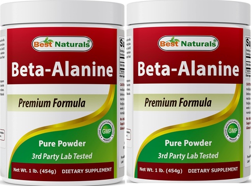 [BRSW2AY3BVYROCT4] Best Naturals Beta Alanine Pure Powder 1 Pound (1 LB (Pack of 2))