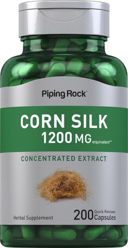 [BRSRMFQZBYARYYDJ] Piping Rock Corn capsule de mătase 1200mg 