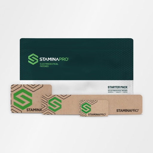 [BRSW22Y5DJYWACQV] 12 Patches - STAMINAPRO Electroceutical Patches for Muscle Soreness, Strain, Muscle Fatigue, and Muscle Tightness