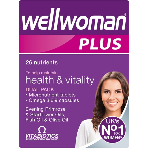 [BRSWIZTQBR5RMFQ3] Vitabiotics Wellwoman Plus Tablets 56 Capsules