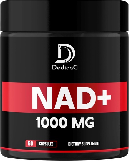 [BRSROCYOCMDRUFIY] Suplemento NAD 1000 mg - Suplemento NAD puro - Reparación de energía y ADN, Defensa del envejecimiento, Función cerebral - 60 cápsulas