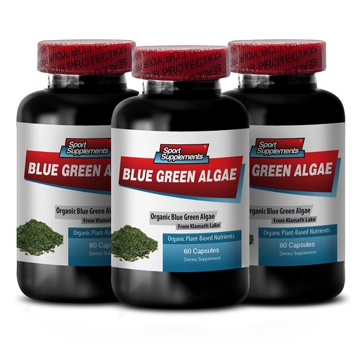 [BRSWK2YFCQGAEF3I] Supreme Immune System Supplement - Klamath Blue Green Algae 500mg, Klamath Lake Blue Green Algae, spirulina and chlorella Capsules, spirulina Powder, spirulina chlorella, chlorella Tablets 3B 180Cap
