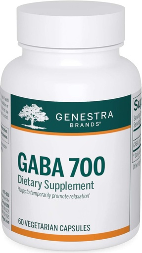 [BRSWIFDRAR5A43IZ] Genestra Brands GABA 700 | Gamma-Aminobutyric Acid formulazioa | 60 kapsulak