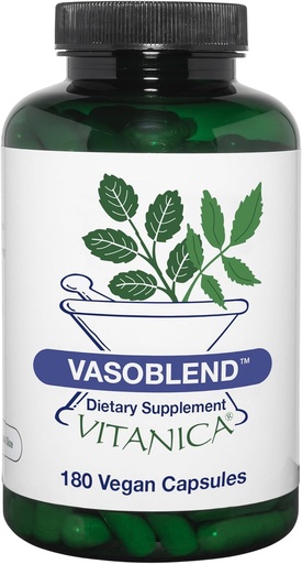 [BRSWIZYAAF6WEGQZ] Vitanica VasoBlend, Cardiovascular Support, Vegan/Vegetarian, 180 Capsules