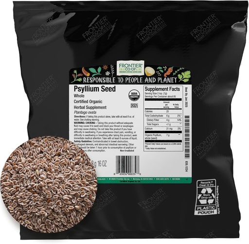 [BRSWIY33AEOBWYLU] Grens Co-op Biologische Geheel Psyllium Zaad 1lb