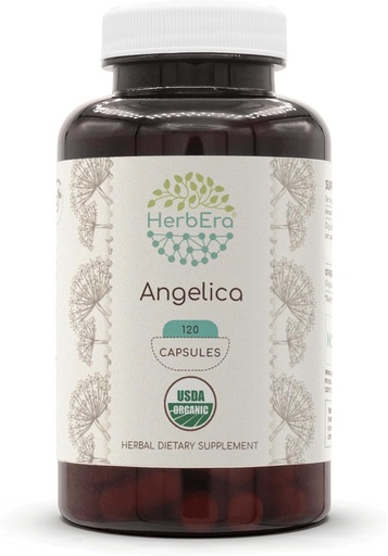 [BRSROEI6OQBAY2A7] Herbra Angelica USDA Organic 120 Capsules | Herball Supplement (201 Capsoles).
