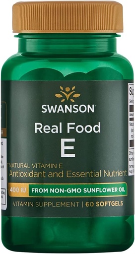 [BRSWIGQIPJ6A2AY5] Swanson NAT E-400 Real Food 400IU(268MG) 60S