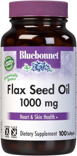 [BRSWIEIYOQCR6FTM] BlueBonnet Nutrition Flax Seed Oil 1000 mg
