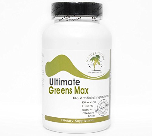 [BRSWKEYPBN6W2FA7] Ultimate Greens Max - Kelp Bladderwrack Dulse Clubmoss Irish Moss Gentian ~ 90 Capsules - No Additives ~ Naturetition Supplements