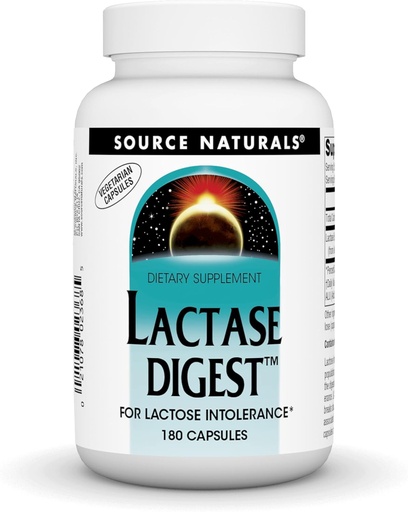 [BRSWIYICC4AB2CI7] Source Naturals Lactase Digest, for Lactose Intolerance* - 180 Capsules