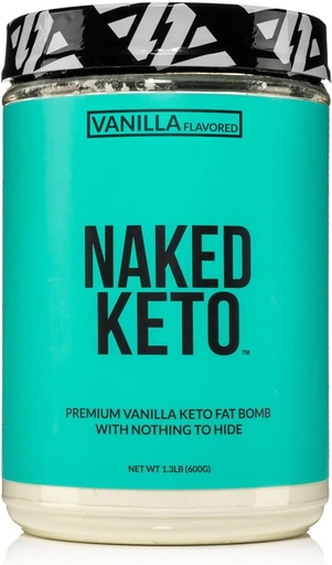 [BRSWYYIQCANGC2DG] Naked Vanilla Keto - Premium Vanilla Keto Fat Bomb Powder - Nothing Artificial - Gluten-Free Keto Bomb Vanilla Mct Oil Powder with No Gmos - 1.3 Lb