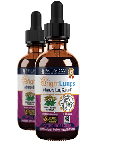 [BRSWGCY2DEBA2GQ6] Bright Lungs - Lung Detox Support Supplement to Help Maintain Overall Lung & Respiratory Health - Grindelia, Lobelia, Licorice, Wild Cherry & More!